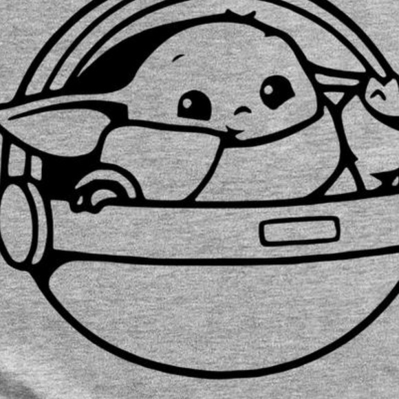 My favorite baby T-Shirt Baby Yoda Medium - Picture 3 of 12